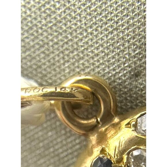 14K Yellow Gold Headscarf Man Colored Stones & Diamond Face Pendant (16552) - Picture 5 of 6